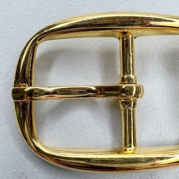 Vintage Gold Tone Simple Basic Belt Buckle for up to 1 Inch Belt - Picture 4 of 8